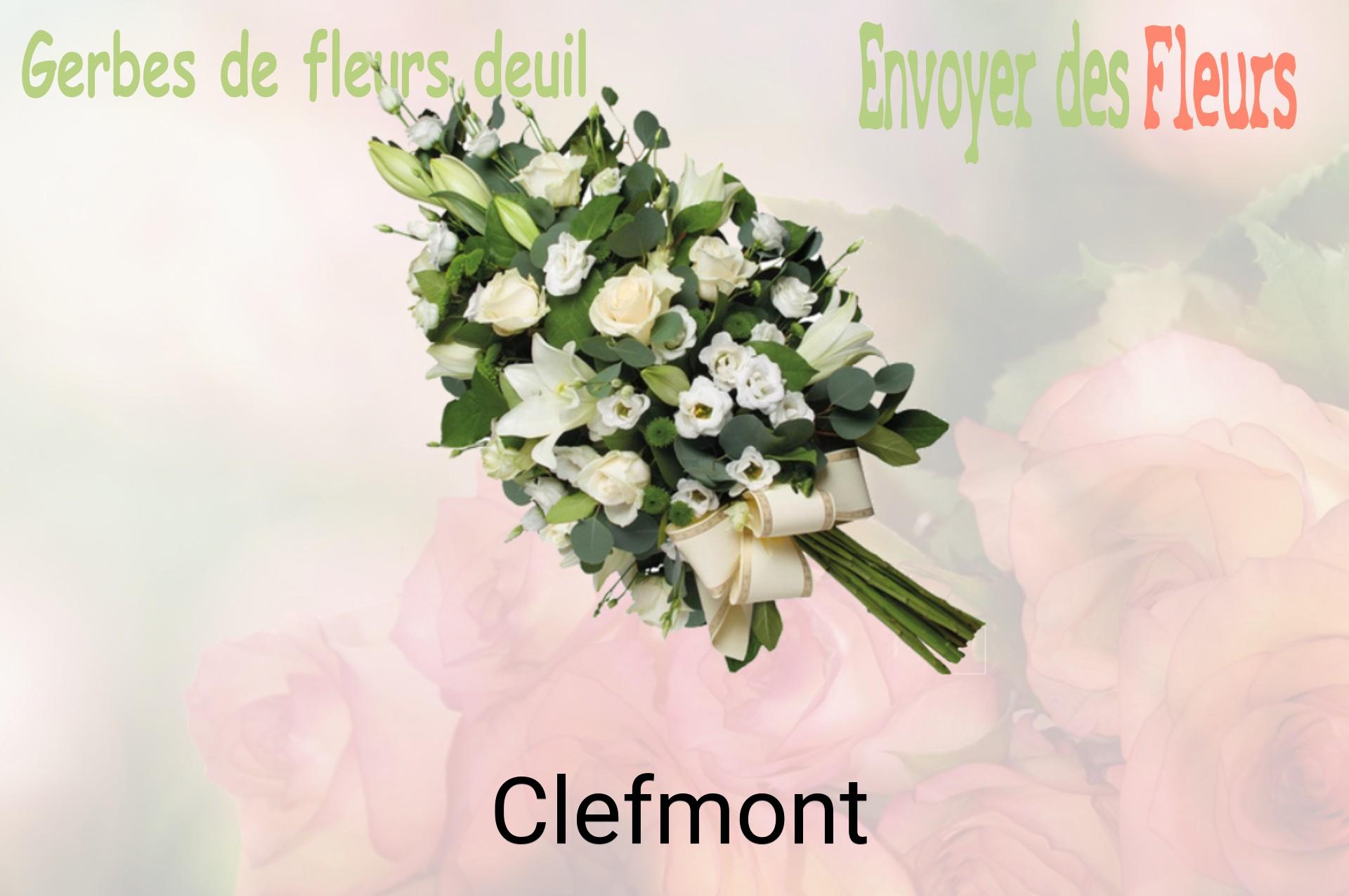 Gerbe de fleurs de deuil livrée à Clefmont